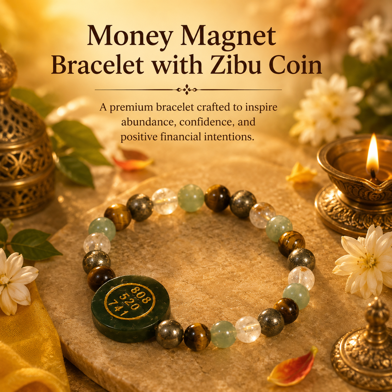 Money Bracelet with Zibu Coin