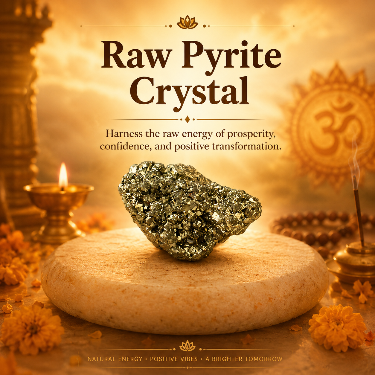 Raw Pyrite Crystal
