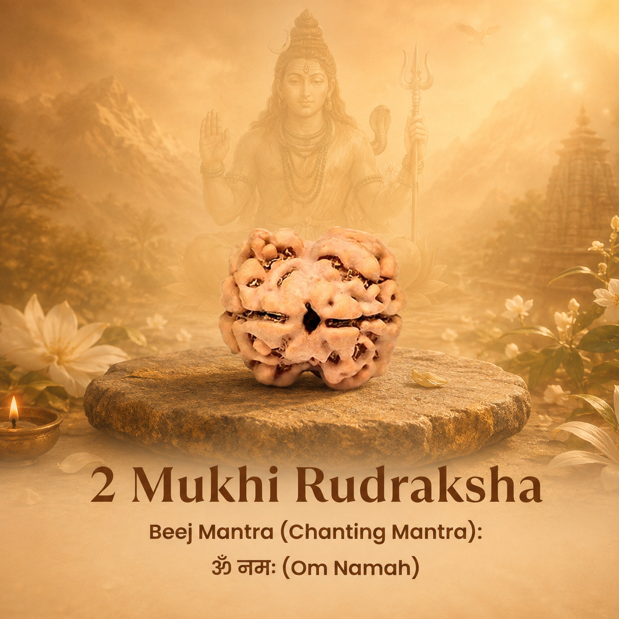 Nepali 2 Mukhi Rudraksha