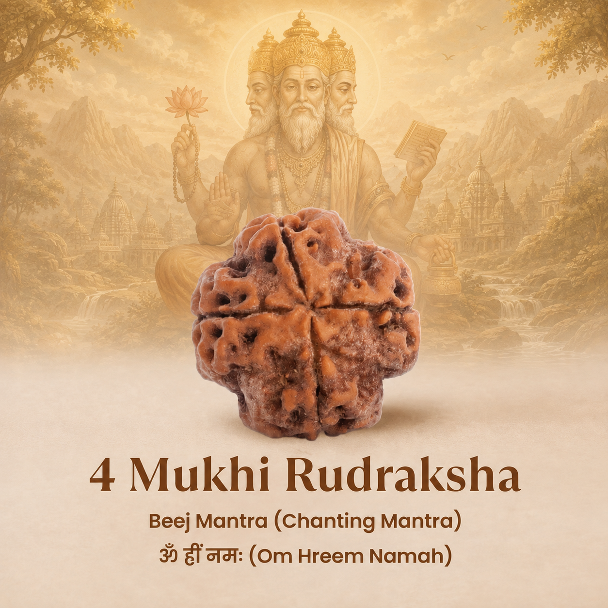 Nepali 4 Mukhi Rudraksha