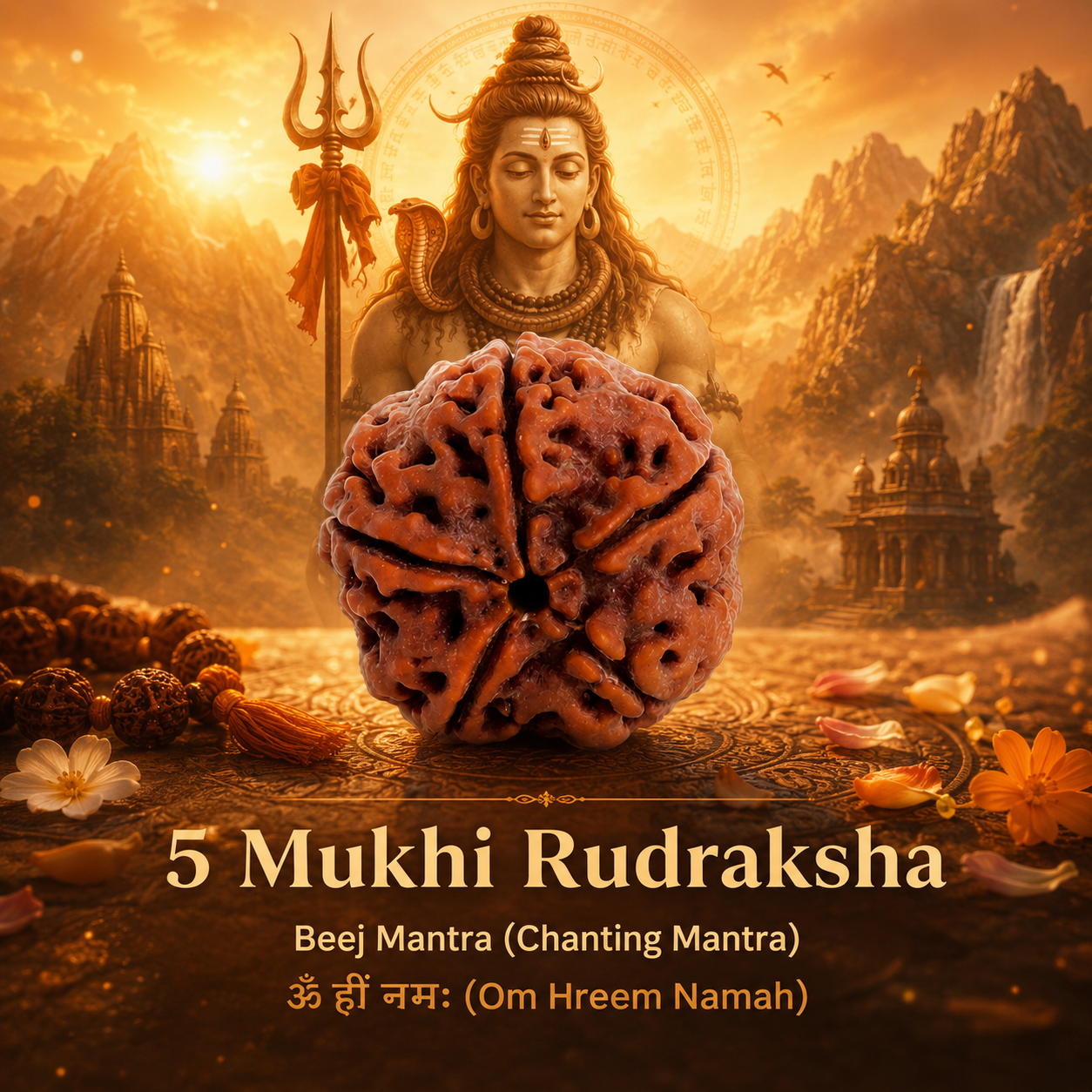 Nepali 5 Mukhi Rudraksha