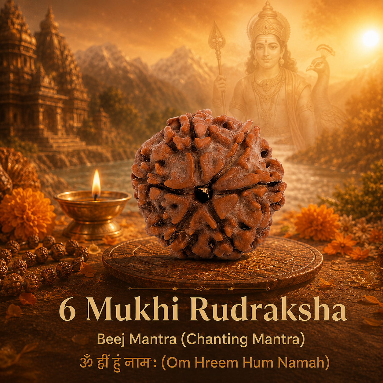 Nepali 6 Mukhi Rudraksha