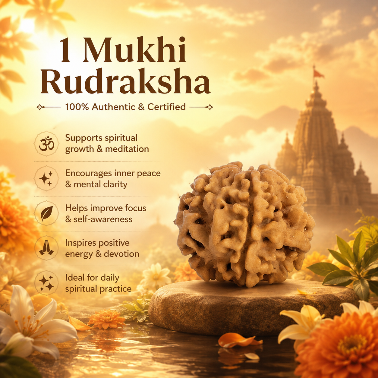 Nepali 1 Mukhi Rudraksha - Image 1