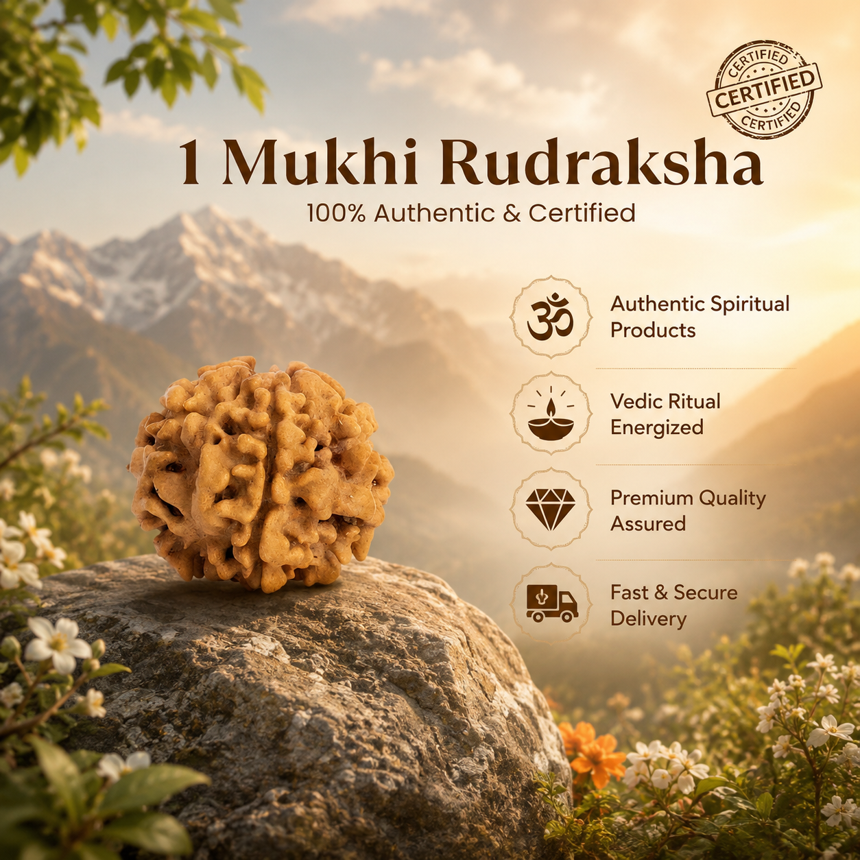 Nepali 1 Mukhi Rudraksha - Image 3