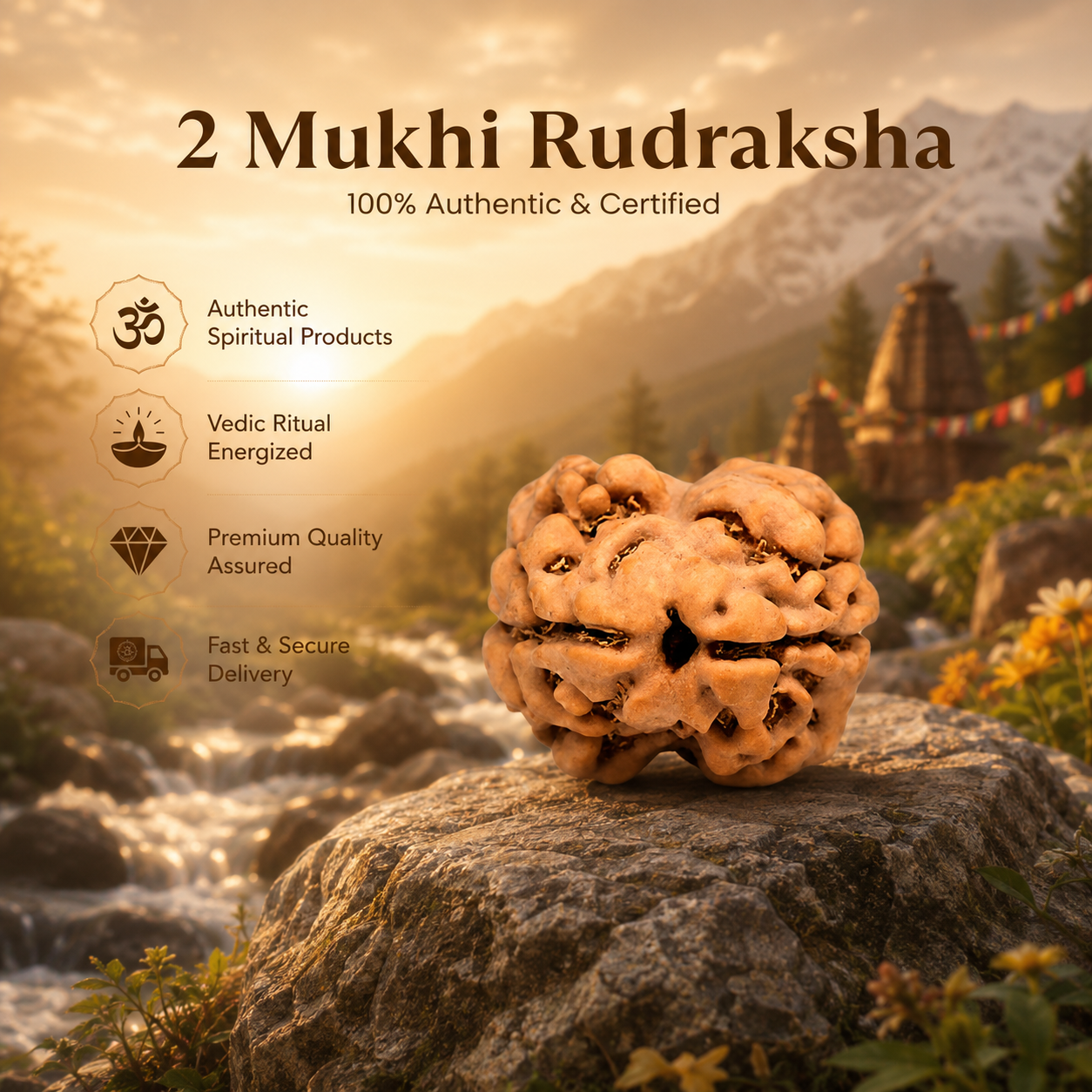 Nepali 2 Mukhi Rudraksha - Image 3