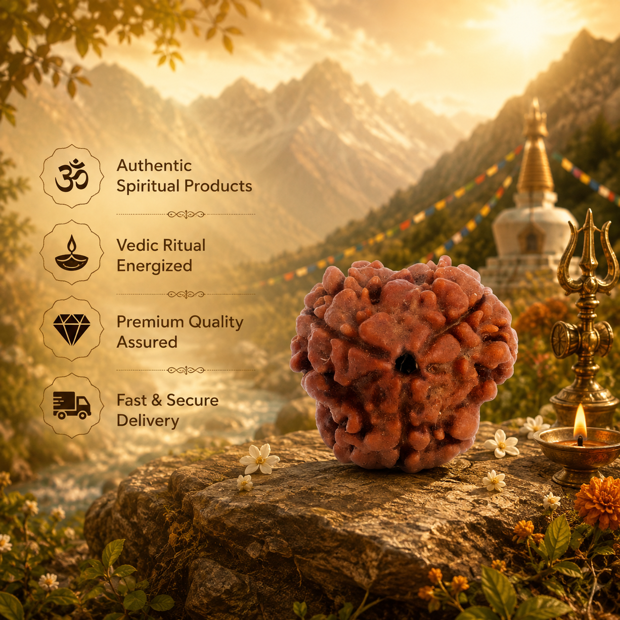 Nepali 3 Mukhi Rudraksha - Image 3