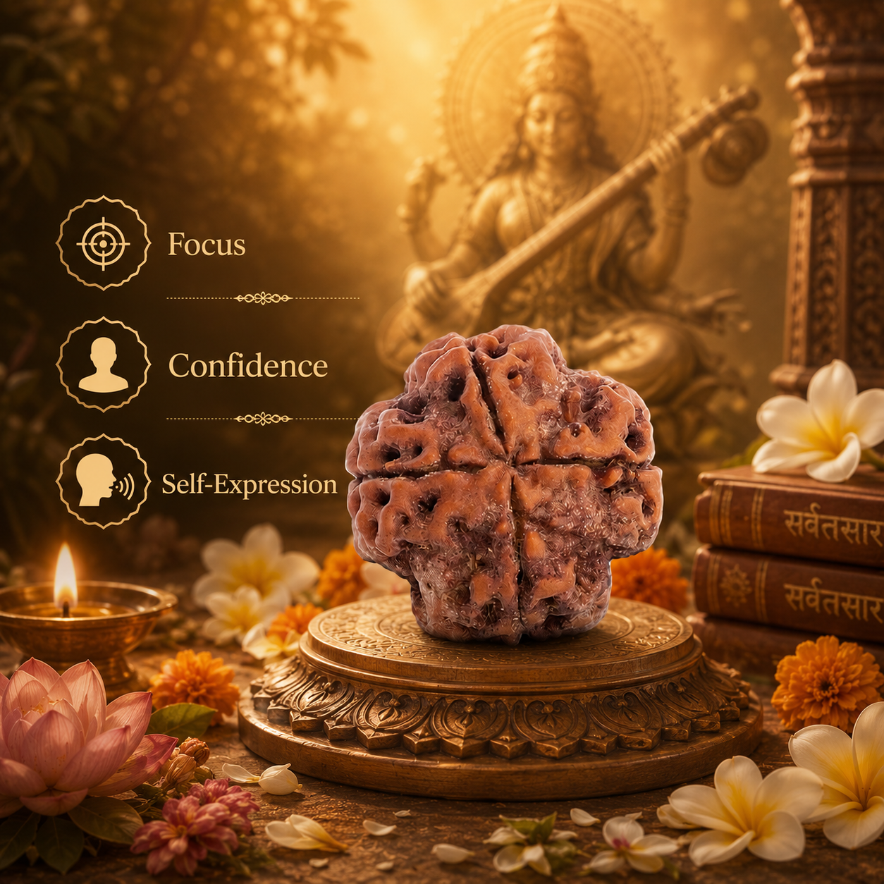 Nepali 4 Mukhi Rudraksha - Image 1