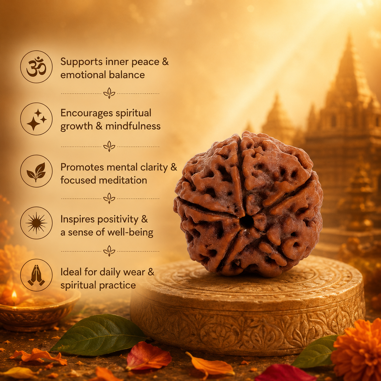 Nepali 5 Mukhi Rudraksha - Image 2