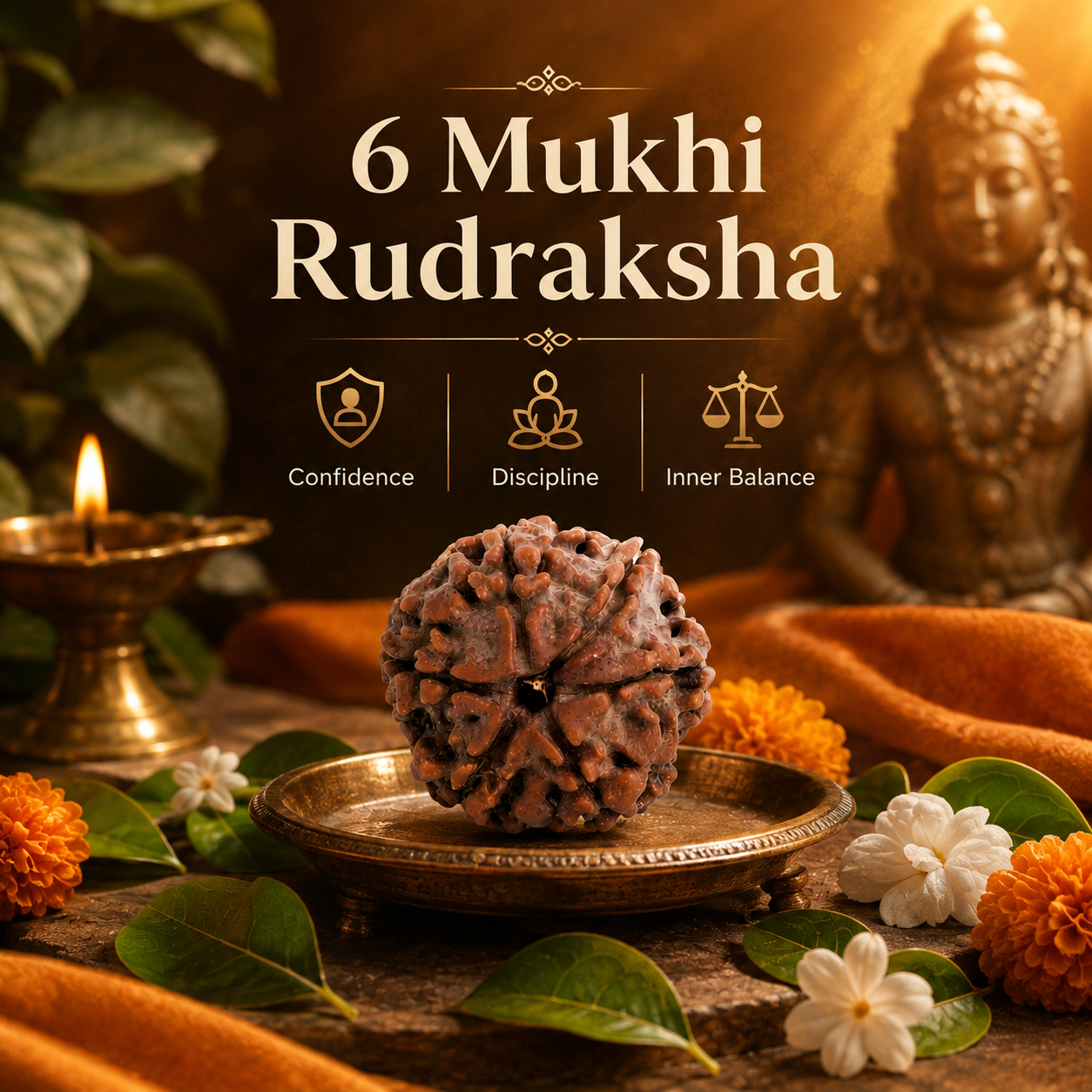 Nepali 6 Mukhi Rudraksha - Image 1