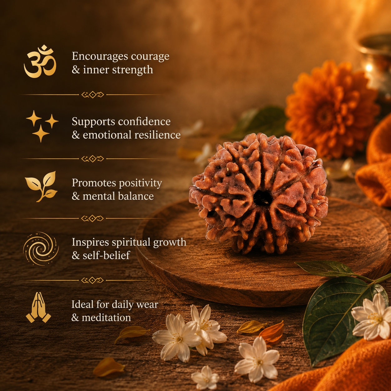 Nepali 9 Mukhi Rudraksha - Image 2