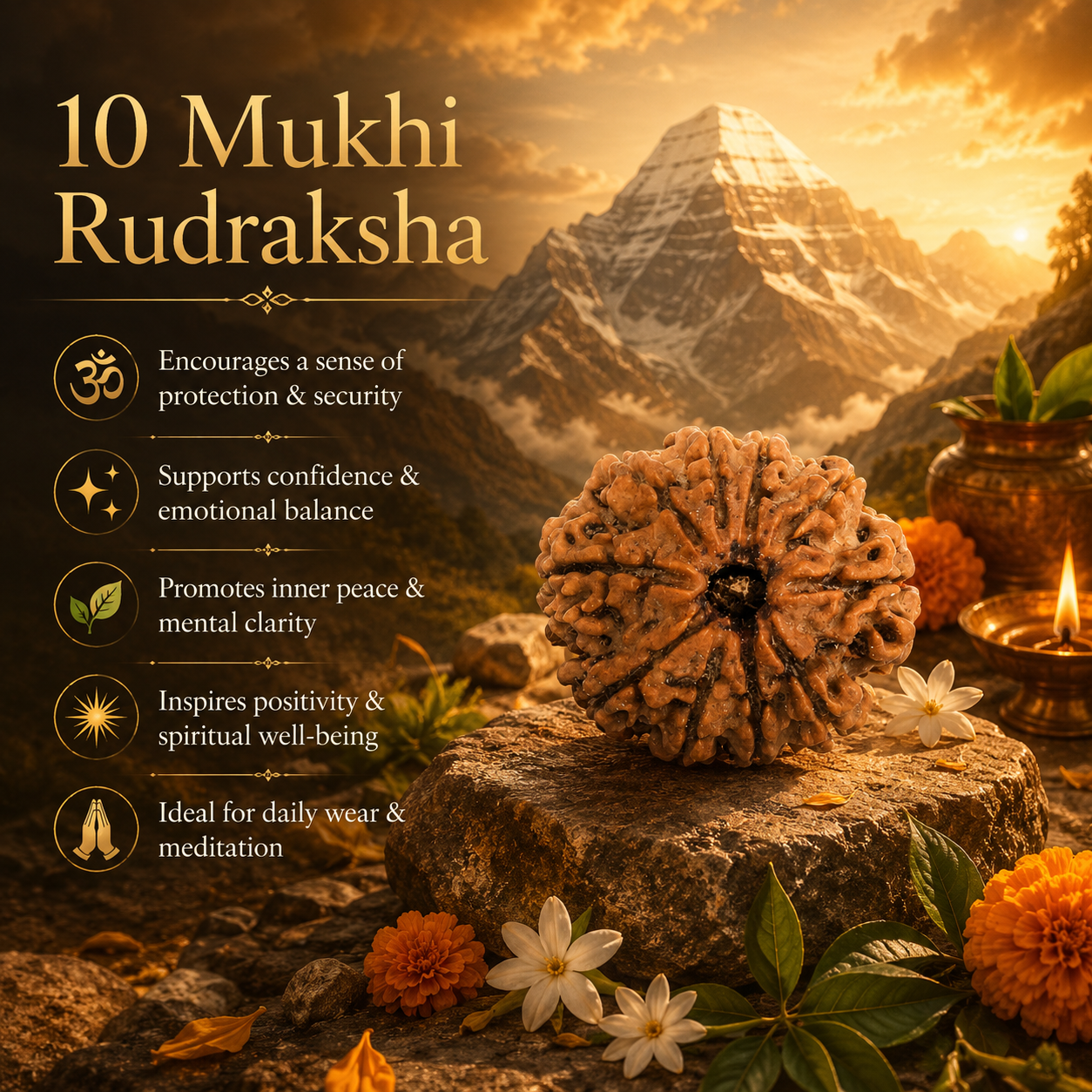 Nepali 10 Mukhi Rudraksha - Image 2