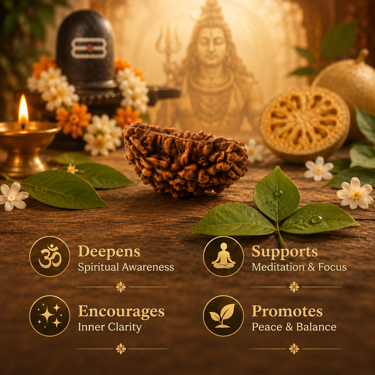 1 Mukhi Rudraksha (Kaju Dana Shape) - Image 2