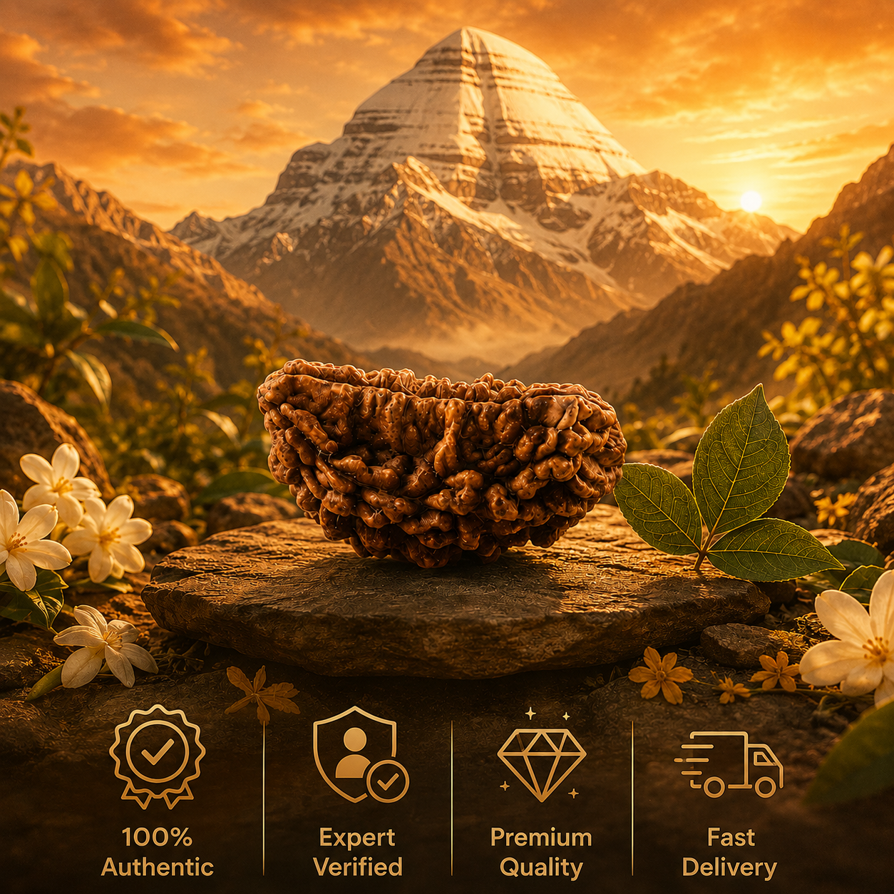 1 Mukhi Rudraksha (Kaju Dana Shape) - Image 3