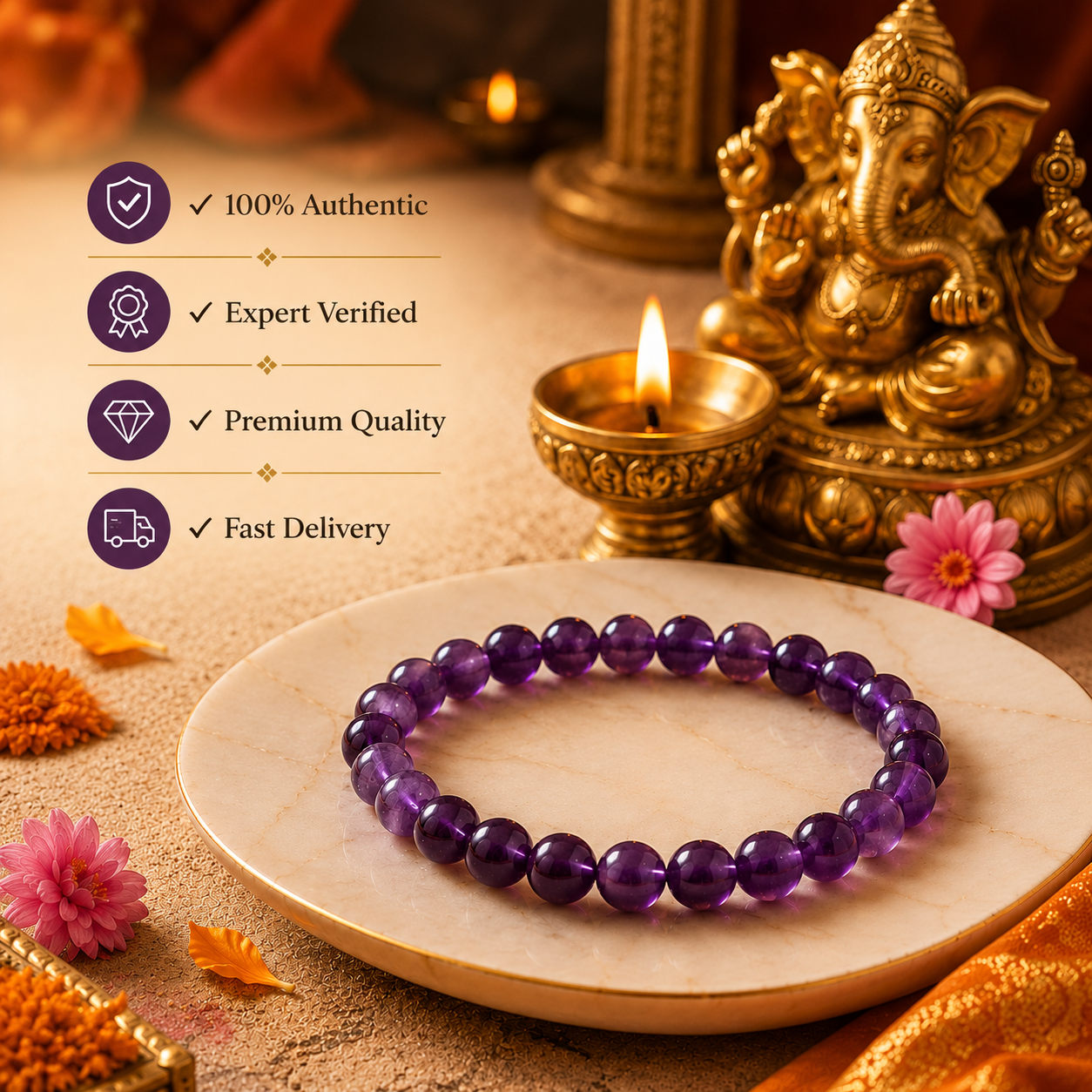 Amethyst Bracelet - Image 3